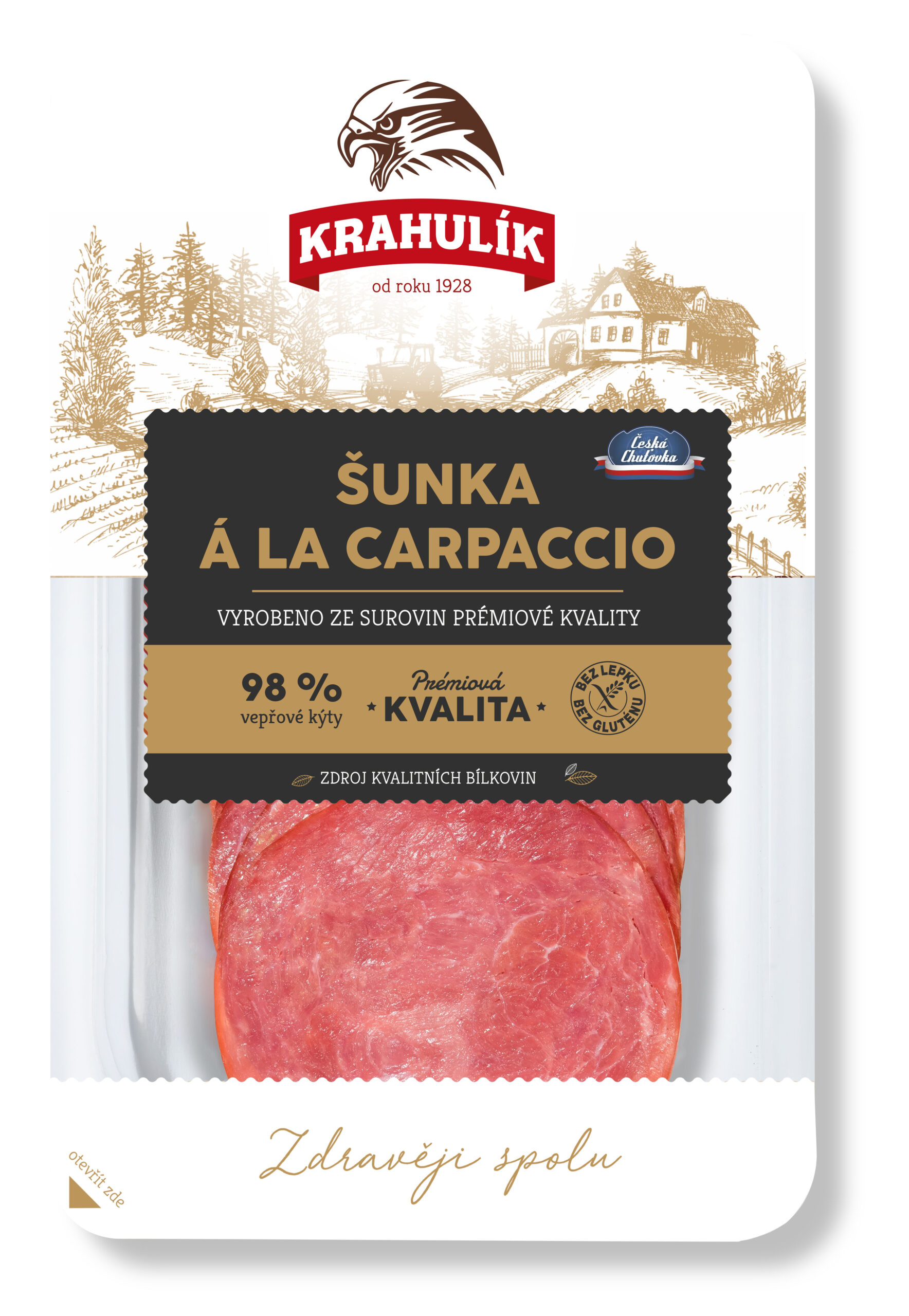 Šunka á la Carpaccio 100g krájená